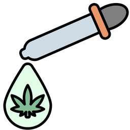 Cannabis-Tropfen  Symbol