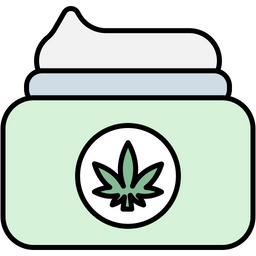 Cannabis-Körperlotion  Symbol