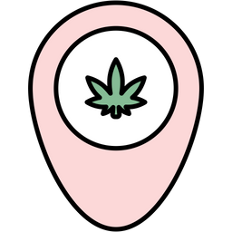 Cannabis-Standort  Symbol