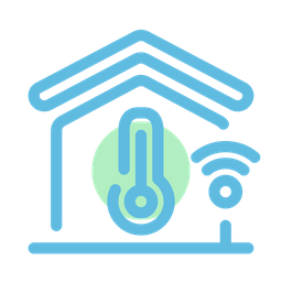 Smart Home Temperature  Icon