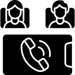 Gruppen-Audioanruf  Symbol