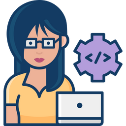 Woman Developer  Icon