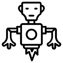 Fliegen roboter  Symbol