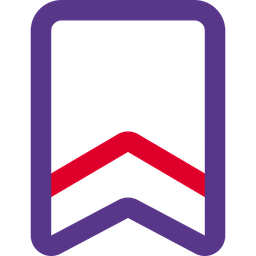 Badge One Stripe  Icon