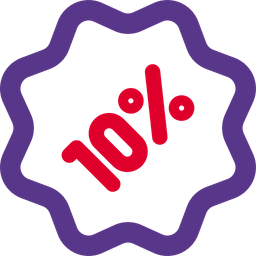 10 Percent Sticker  Icon