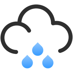 Wolke regen  Symbol