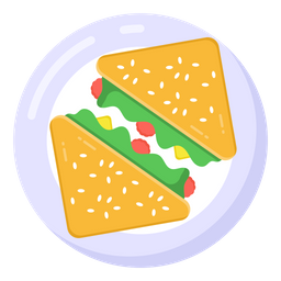 Panini Sandwiches Junk Food Fast Food Icon