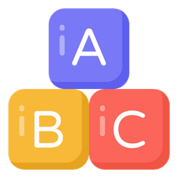 Alphabetische Blöcke  Symbol