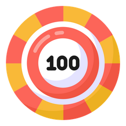 100 Chip  Icon