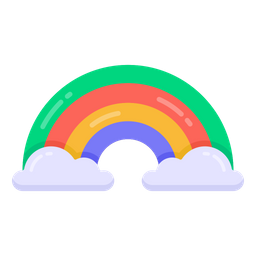 Cloudy Rainbow  Icon