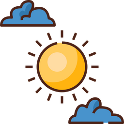 Cloudy Sun  Icon