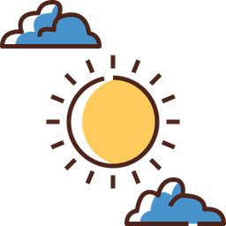 Cloudy Sun  Icon