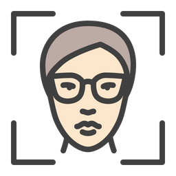 Facial Recognition  Icon