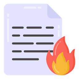 Burning Data  Icon