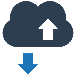 Cloud file sharing  Icon