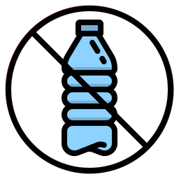 Ban Plastic Bottle  Icon