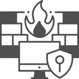 Proteção por firewall  Ícone