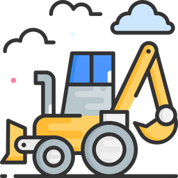 Backhoe Loader  Icon