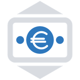 Pagamento em euros  Ícone