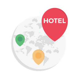 Lage des Hotels  Symbol