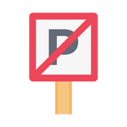 Kein Parken  Symbol