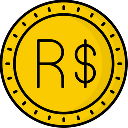 Brazil Real Coin Money Icon