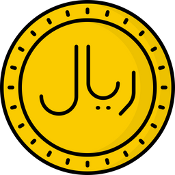 Saudi Arabia Riyal Coin Money Icon