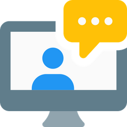 Online Chatting  Icon