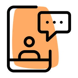 Mobile Chatting  Icon