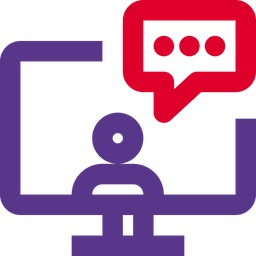 Computer Chatting  Icon