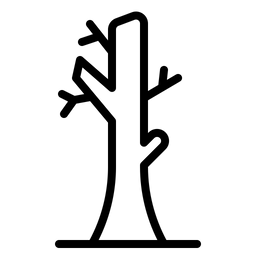 Trockener Baum  Symbol