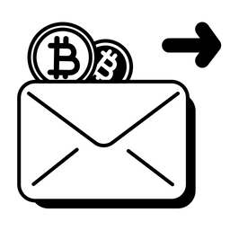 Bitcoin-Umschlag  Symbol