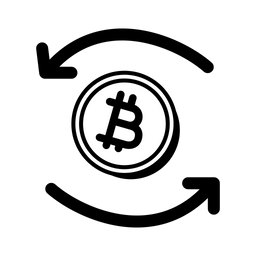 Bitcoin-Überweisung  Symbol