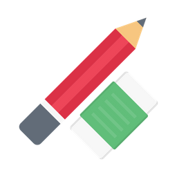 Pencil And Rubber  Icon