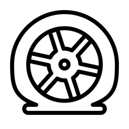 Reifenpanne  Symbol