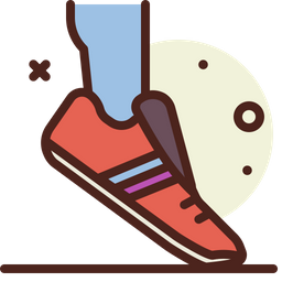 Kicking  Icon