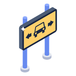 Car Direction Board  Icon