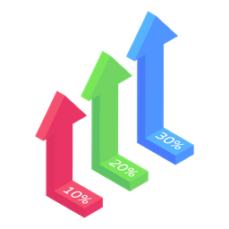 Arrow Growth Chart  Icon