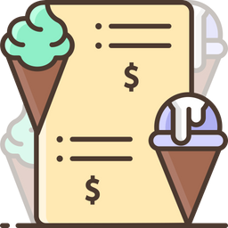 Ice Cream Menu  Icon