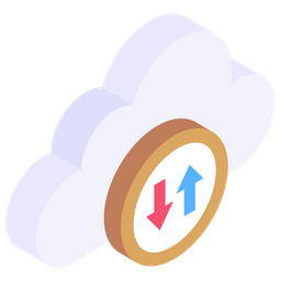 Cloud Data Transferring  Icon