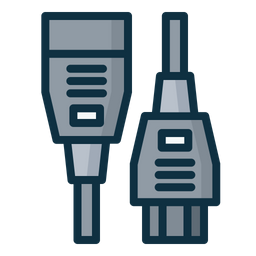 컴퓨터 전원 케이블  아이콘