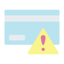 Error de tarjeta de cajero automático  Icono
