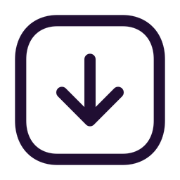 Arrow Down Square  Icon