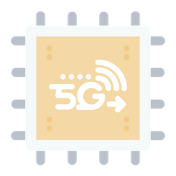 5 G Processor Chip  Icon