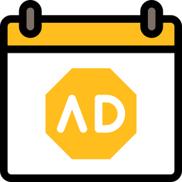 Calendar Advertising  Icon