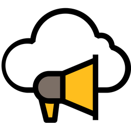 Cloud Marketing  Icon