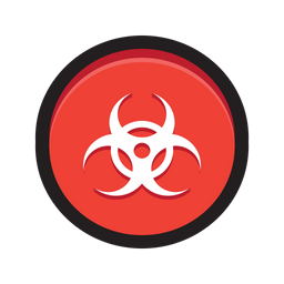 Schaltfläche Malware  Symbol