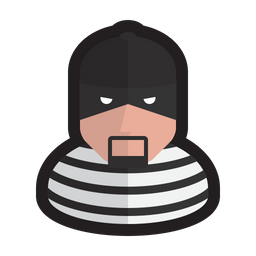 사이버범죄자 사이버범죄자 해커 아이콘