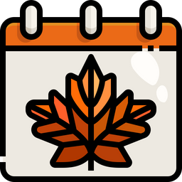 Autumn Calendar  Icon