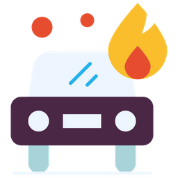 Car Fire  Icon